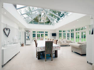 Orangery and Kitchen Extension Modern living room by ROCOCO Modern