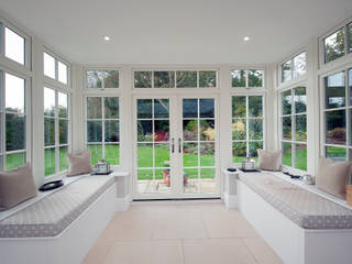 Orangery and Kitchen Extension Modern living room by ROCOCO Modern