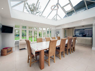 Orangery and Kitchen Extension Modern living room by ROCOCO Modern
