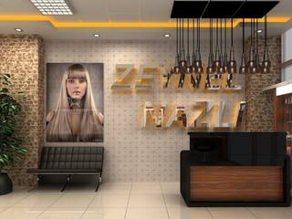 Hairdresser, DETAY MİMARLIK MÜHENDİSLİK İÇ MİMARLIK İNŞAAT TAAH. SAN. ve TİC. LTD. ŞTİ. DETAY MİMARLIK MÜHENDİSLİK İÇ MİMARLIK İNŞAAT TAAH. SAN. ve TİC. LTD. ŞTİ. Espaces commerciaux