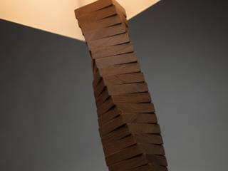 Une Lampe Futuristique: Colimaçon, WOOD IT YOURSELF WOOD IT YOURSELF 스칸디나비아 거실