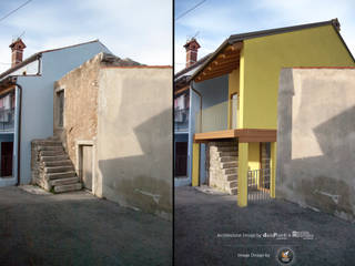 Restauro di una casa in stato di abbandono., PUNTIX STUDIO PUNTIX STUDIO Casas estilo moderno: ideas, arquitectura e imágenes