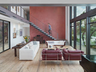 Cliff Dwelling, Specht Architects Specht Architects Eclectic style living room