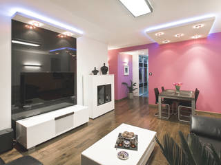 Apartament na Ursynowie, Ładne Wnętrze Ładne Wnętrze Modern Living Room