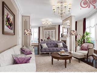 Salas de estar clássicas por Дизайн студия Ольги Кондратовой Clássico