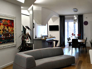 CASA GL13, CORFONE + PARTNERS studios for urban architecture CORFONE + PARTNERS studios for urban architecture Modern living room