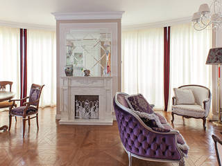 Salas de estar clássicas por Дизайн студия Ольги Кондратовой Clássico