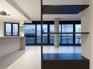 VIVIENDA RN, mae arquitectura mae arquitectura モダンスタイルの 玄関&廊下&階段
