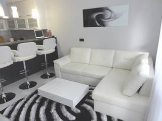 Salon z aneksem kuchennym, studio bonito studio bonito Modern living room