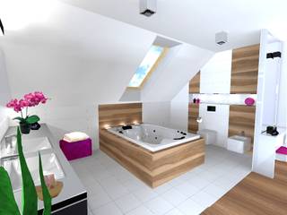 Projekt łazienki przy sypialni, studio bonito studio bonito
