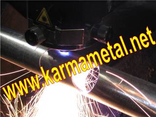 KARMA METAL-cnc lazer boru kesim profil kesme kurt ağzı açma , KARMA METAL KARMA METAL Sala multimediale in stile industriale