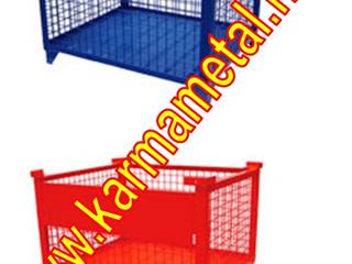 KARMA METAL–TEL KASA TELLİ KAFES HASIR SEPET İMALATI EURO GİTTERBOX KONTEYNER, KARMA METAL KARMA METAL Puertas y ventanas industriales