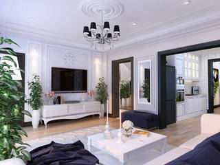 Частный дом (Краснодар), Mushulov Project Mushulov Project Classic style living room