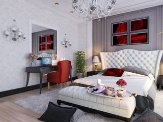 Частный дом (Краснодар), Mushulov Project Mushulov Project クラシカルスタイルの 寝室