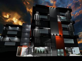 Propuesta de Diseño y modelado 3D edificio residencial, pb Arquitecto pb Arquitecto Modern houses
