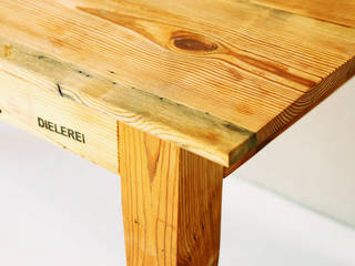 Tisch aus alten Berliner Dielen, DIELEREI DIELEREI Ausgefallene Esszimmer Holz Holznachbildung