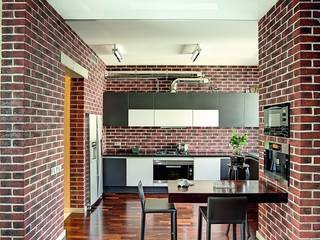 Модернизм в исторической среде, AR-KA architectural studio AR-KA architectural studio Industrial style kitchen