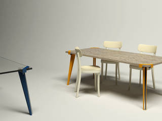 Mobilier design, Côme de Rabaudy Design Côme de Rabaudy Design モダンデザインの ダイニング