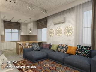 Новое виденье "Сталинки", AR-KA architectural studio AR-KA architectural studio Living room