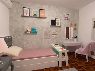 Quarto Jovem Feminino, start.arch architettura start.arch architettura Modern style bedroom