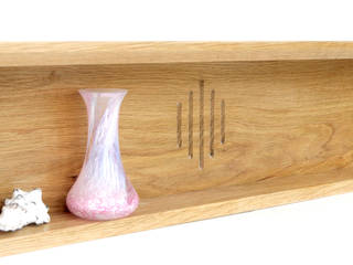 Oak shelf, Cairn Wood Design Ltd Cairn Wood Design Ltd غرفة المعيشة