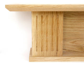 Oak shelf, Cairn Wood Design Ltd Cairn Wood Design Ltd Oficinas y bibliotecas de estilo rural