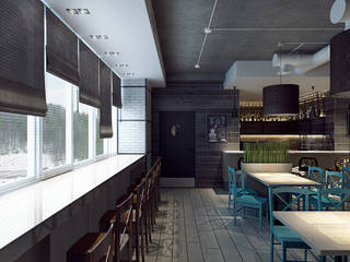 Кафе в стиле Loft | Minsk, M5 studio M5 studio Commercial spaces