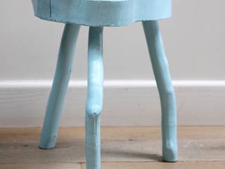 TABOURET EN CERISIER BLEU "Francis", Papiluc Papiluc Salas de jantar modernas