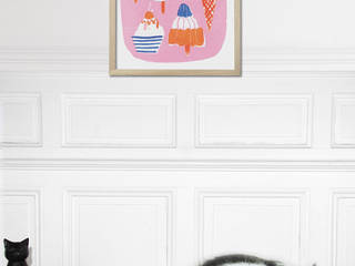 ICE CREAMS by Louise Lockhart, Slap Slap Minimalistische Wände & Böden