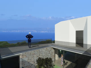 Progetto Ville esclusive "La Ficaccia" Santa Teresa, OT, Sardegna, giovanni marongiu _ GMAvisual giovanni marongiu _ GMAvisual Balcone, Veranda & Terrazza in stile moderno