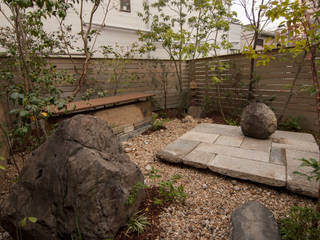 お茶屋さんの庭, Garden design office萬葉 Garden design office萬葉 Garden