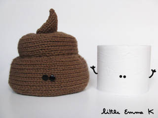 Mr Poo- Couvre Papier Toilette, Little Emma K Little Emma K Casas de estilo ecléctico