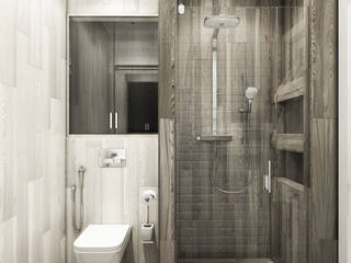 душевая&прихожая, Eclectic DesignStudio Eclectic DesignStudio ミニマルスタイルの お風呂・バスルーム