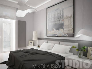 Apartament przy ul. Studenckiej w Krakowie, MIKOŁAJSKAstudio MIKOŁAJSKAstudio Modern style bedroom