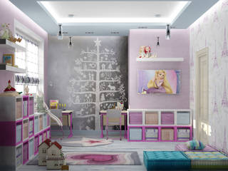 игровая, Eclectic DesignStudio Eclectic DesignStudio Dormitorios infantiles