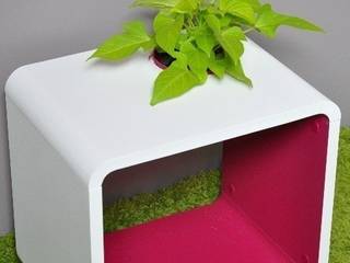 Chevet cube végétal, the green touch !, Evo green design Evo green design Phòng trẻ em phong cách chiết trung