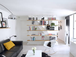 Aménagement d'un appartement de 60m² - Nanterre, MadaM Architecture MadaM Architecture Living room