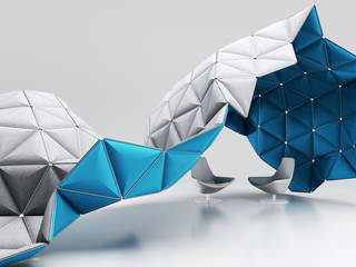 Kivo. Visual space frames with optimized acoustic shielding.​ Alexander Lorenz (FORMKIND GmbH) Other spaces Sculptures