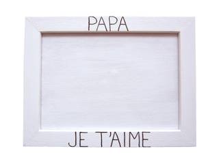 Proposition de cadres photos "PAPA JE T'AIME" à achever de décorer par les enfants , Un Brin Déco Un Brin Déco منازل