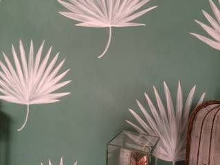 Decorazioni disegnate e dipinte a mano libera su muro con motivi ripetuti, RobinArtStudio RobinArtStudio Maisons classiques Accessoires & décoration