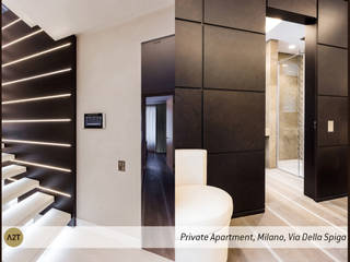 Private Apartment Milano, A2T A2T Modern corridor, hallway & stairs