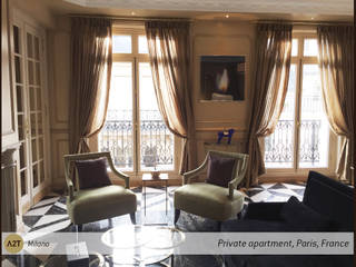 Private Apartment Paris, A2T A2T クラシックデザインの リビング