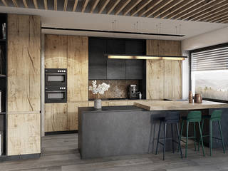 Bielsko-Biała, dom - 230m2, razoo-architekci razoo-architekci Cucina moderna