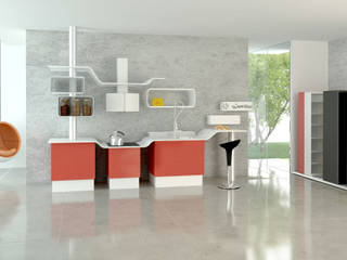 Ambientazione Cucina Modulare, b.sign sas b.sign sas مطبخ