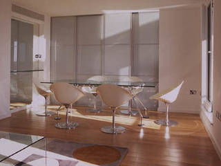 Bachelor Pad, residential interior design, Fulham, London, 11.04 Architects 11.04 Architects غرفة السفرة