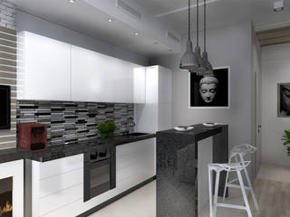 Скандинавский лофт, Дизайн-студия HOLZLAB Дизайн-студия HOLZLAB Industrial style kitchen