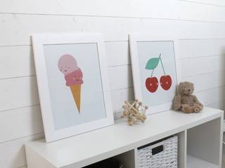 Affiche "sweet ice cream", Jolideiz Jolideiz ミニマルスタイルの 子供部屋