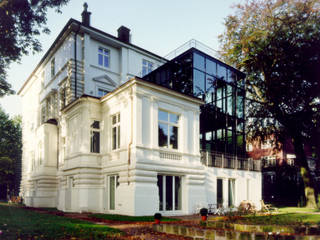 Villa an der Alster, Andreas Edye Architekten Andreas Edye Architekten Moderne Häuser Glas