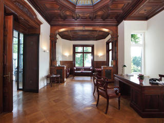 Villa an der Alster, Andreas Edye Architekten Andreas Edye Architekten Klassische Arbeitszimmer Holz