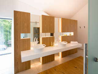 Einfamilienhaus Neubau, schulz.rooms schulz.rooms Modern bathroom